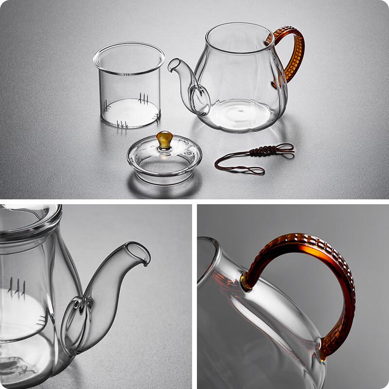 Lvchangming Thickened Heat-Resistant Glass Teapot