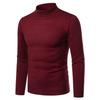 Men S Slim Fit Turtleneck Pullover Knit Sweater Black Autumn Winter