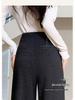 Ai Xuan Grey Acetate Wool Straight Leg Trousers - 2025 Autumn/Winter Women's High-End Narrow Leg Casual Pants