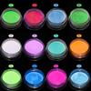 2g Mirror Effect Luminous Nail Powder Fluorescent Glitters Manicure Pigment