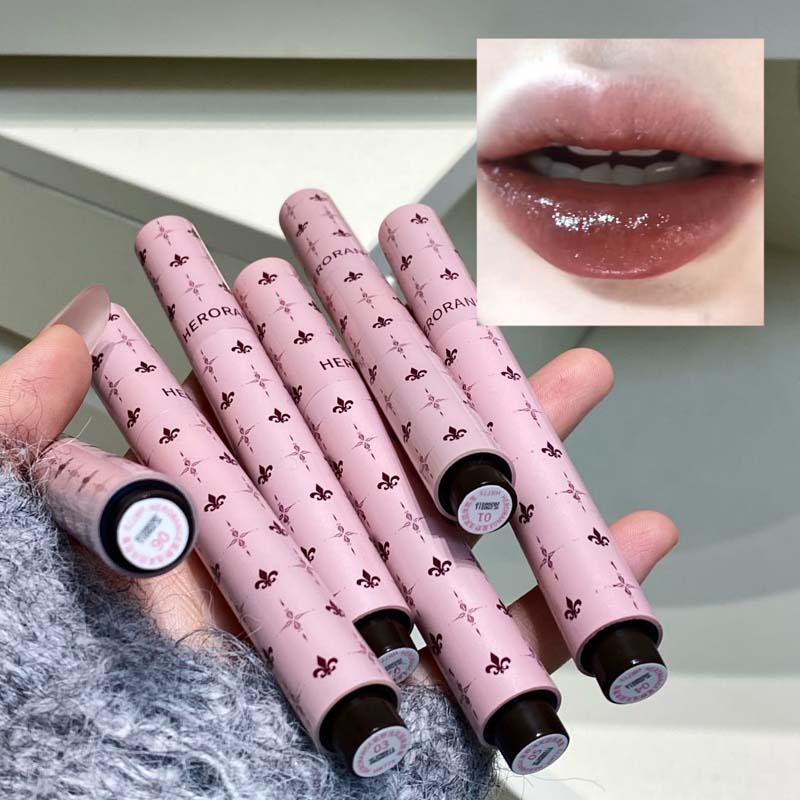 Moisturizing Mirror Water Light Solid Lip Gloss Peach Pink Shimmer Jelly Lipstick The Lips Look Tender and Plump Makeup Cosmetic
