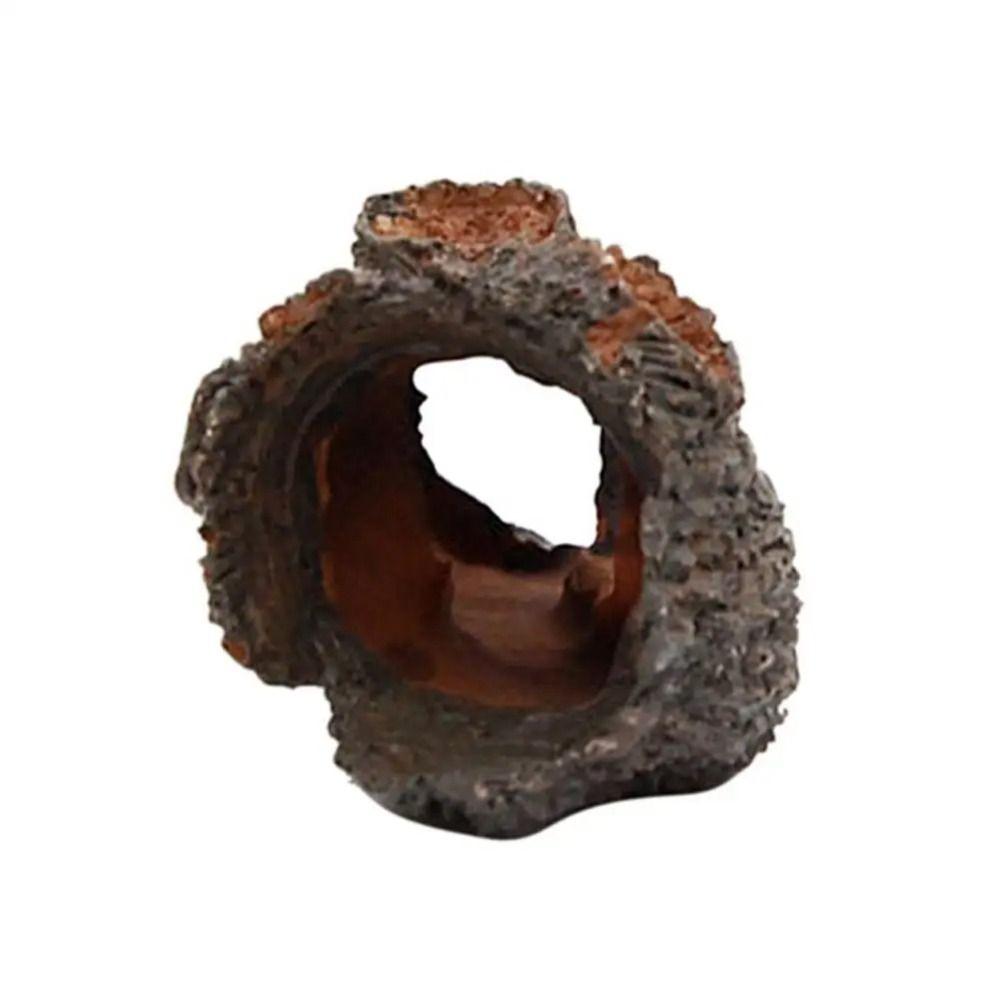 Creative Fish Hiding Shelter Landscaping Aquarium Hollow Tunnel Cave Rockery Home