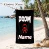 DOOM Custom Name Printed Beach Towel Personalized Soft Towel For Swimming Beach Travel