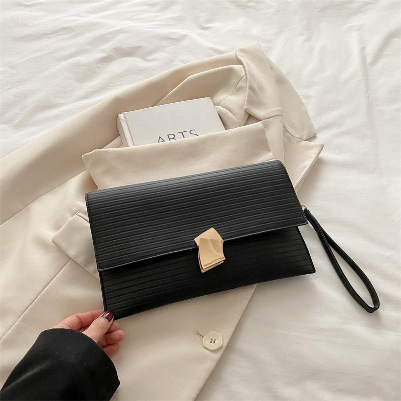 Модная популярная сумка 2025 весна новая замок модный тренд линия женский тренд кроссбоди на плечо маленькая квадратная сумка