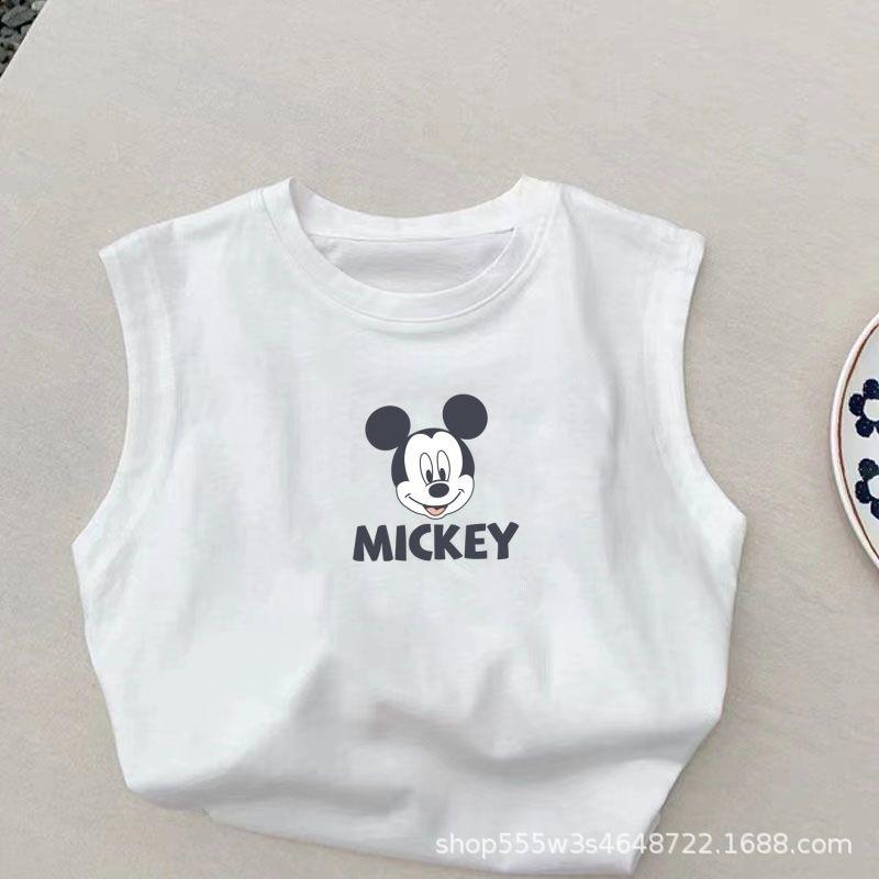 Men's and Women's Vests, Children's Baby Summer Sleeveless Tops, New Children's Versatile Bottoming Shirts, Children's Clothing Trend