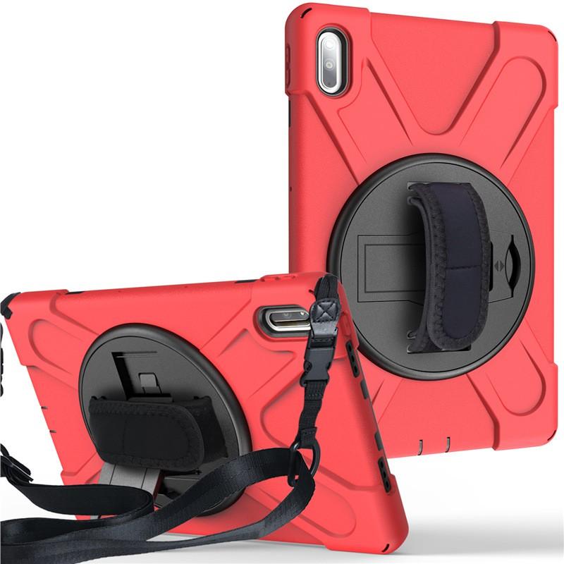 10.4 Inch Tablet Case MatePad With Rotating Stand Shockproof Silicone PC Hybrid Shell Full Coverage