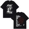 2026 Bawełniany Luźny T-shirt Oversize Francuski Raper PNL Album Le Monde Chico T-shirt Unisex Damski Hip Hop Moda T-shirt z Krótkim Rękawem