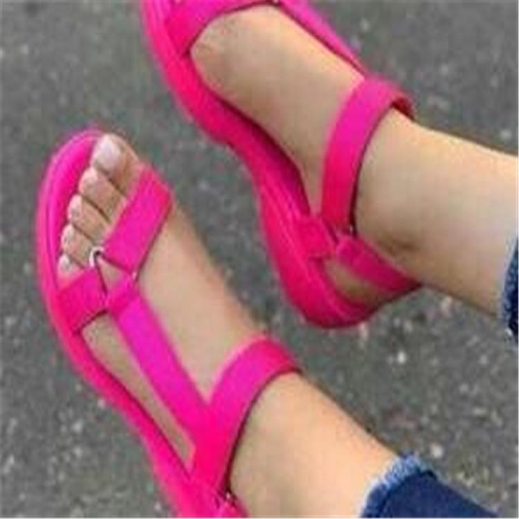 Dames Plus Size Kleurrijke Lichte Strandsandalen - Zachte Zool, Trendy Stijl (Maten 42-43)