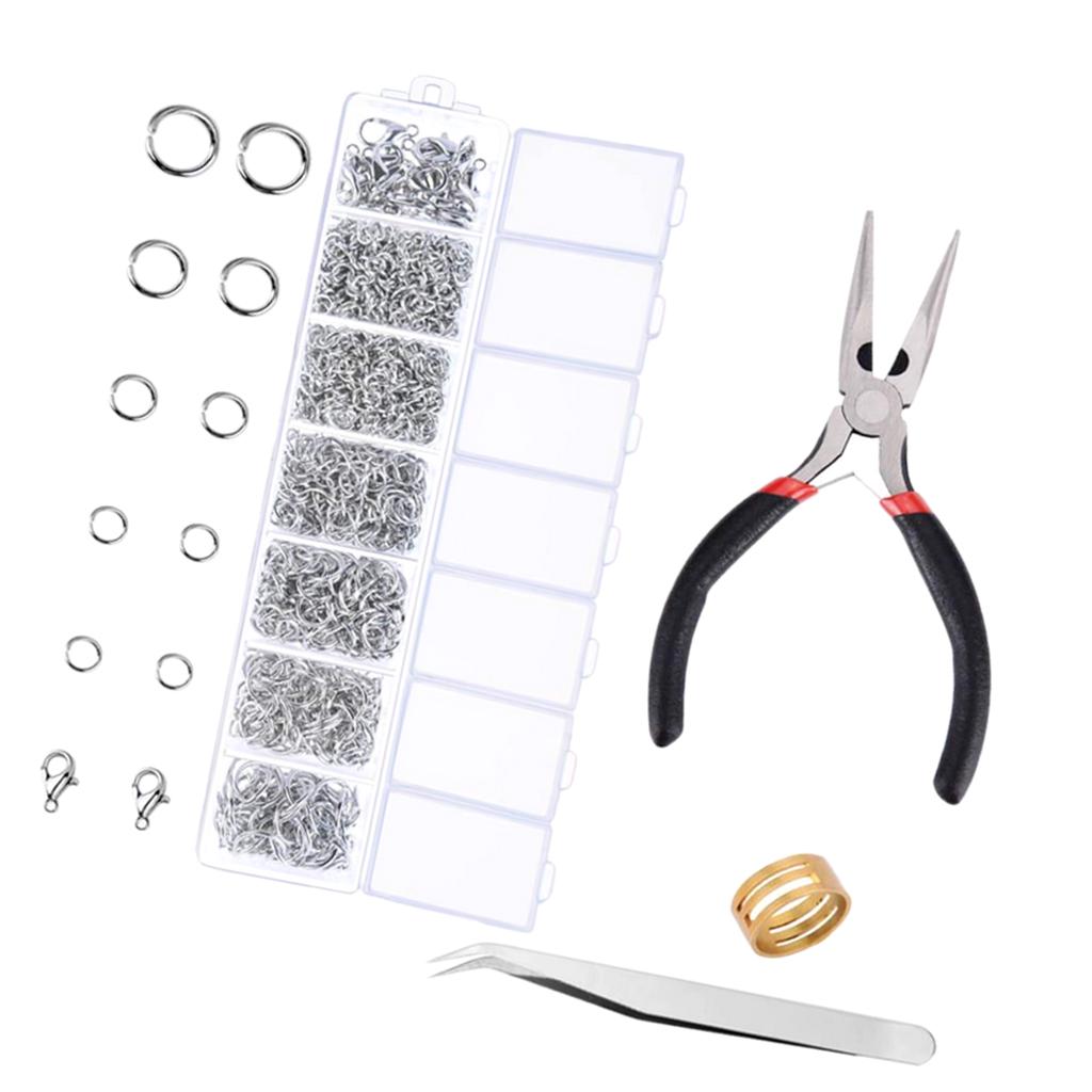 Kit Débutant Fabrication Bijoux - 6 Outils Professionnels Avec Étui - Pince, Cutter, Lime