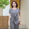Elegant Women's Summer T-Shirt Two-Piece Set