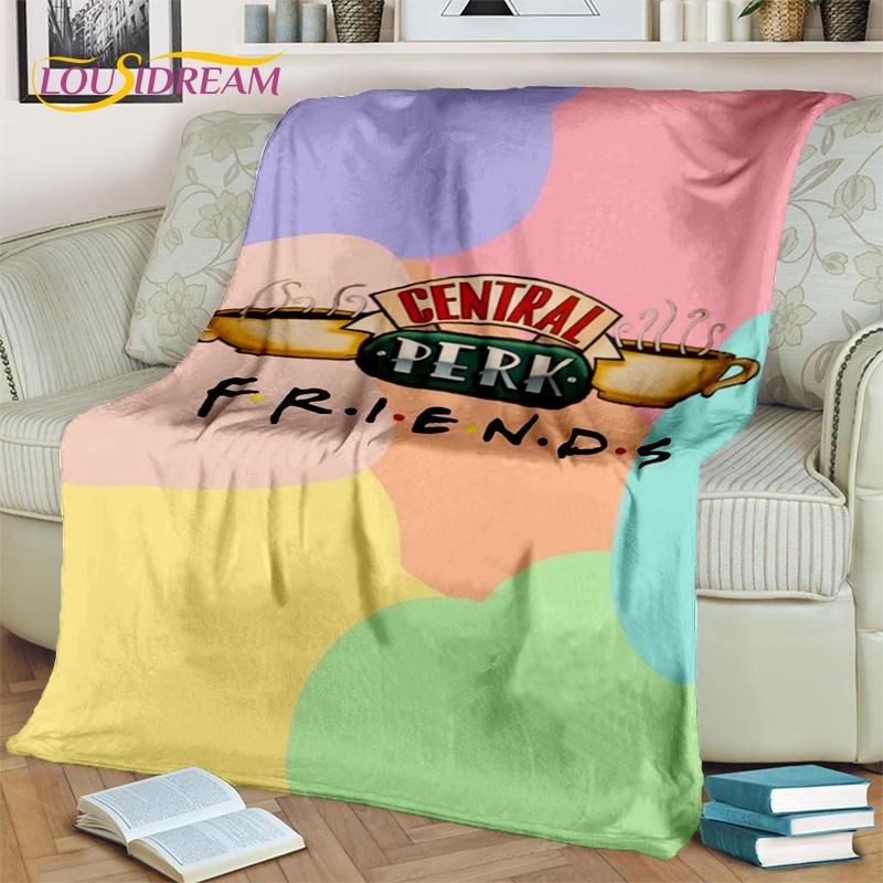 Classic Central Perk Friends TV Show Blanket,Soft Throw Blanket for Home Bedroom Bed Sofa Picnic Travel Office Cover Child Gift