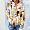 Womens Oversized Hooded Sweatshirt With Christmas Print 3D Digital Loose Fit Long Sleeve Casual Top