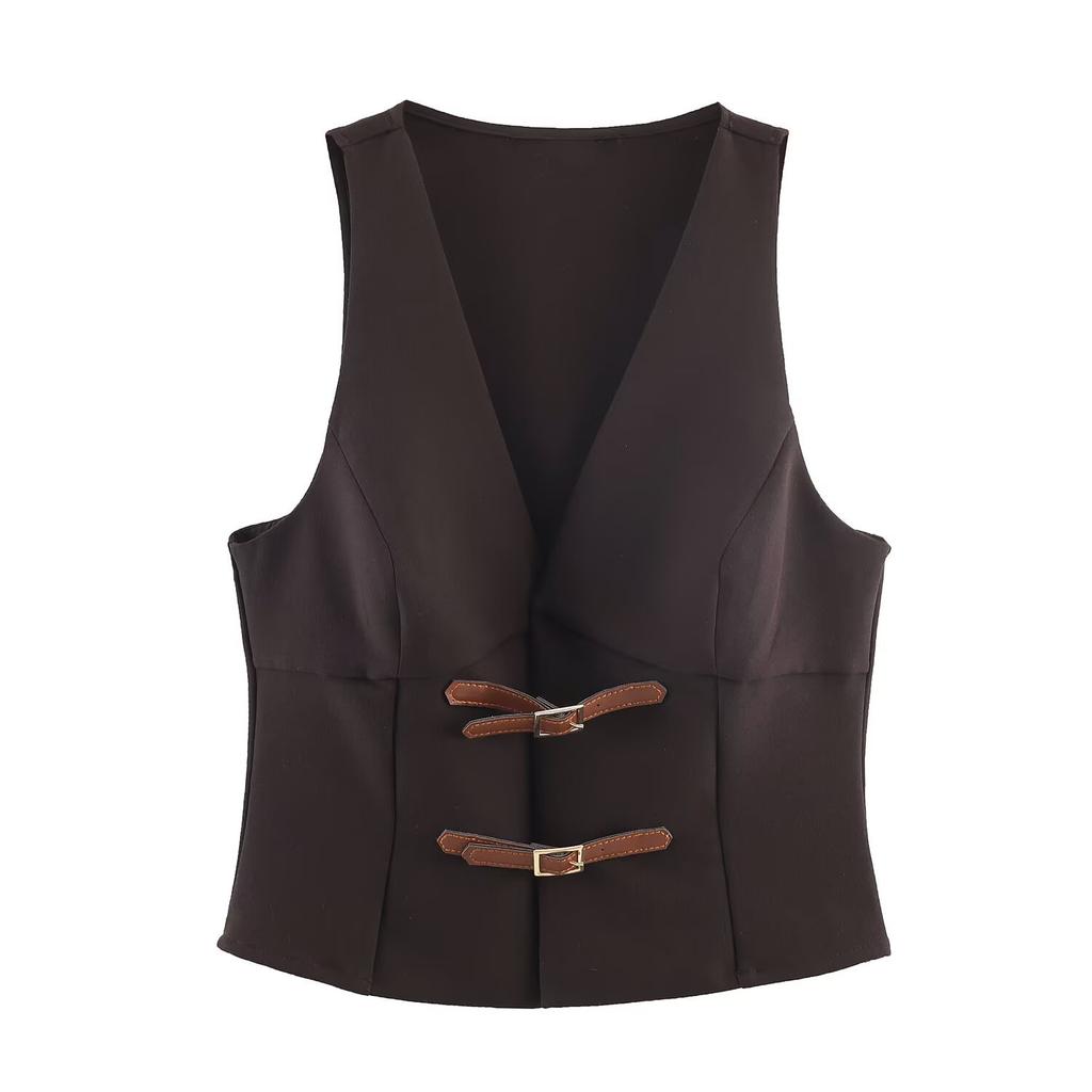 European and American Style, New Women's Clothing, Chic, Fashionable, Versatile, Strapped Top 1165064