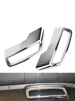 Car Decoration Trim Rear Exhaust Muffler End Pipe Cover Exhaust Pipe Tail Cover ABS 1 Pair for Peugeot 3008 5008 2017 - 2020