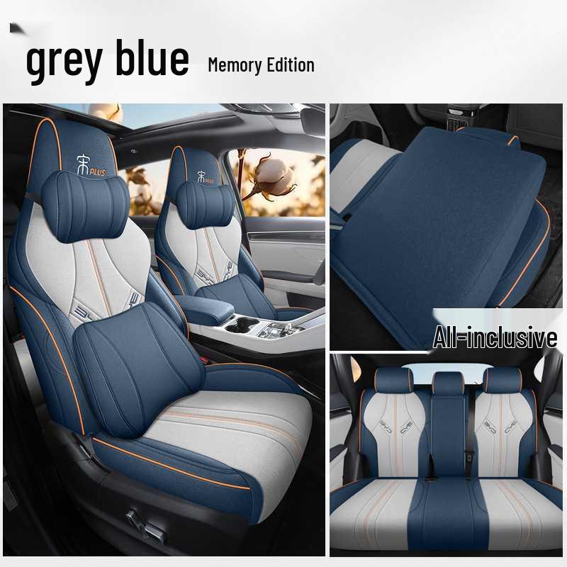 BYD Song Plus EV Seat Covers: Four-Season Linen Full Coverage Cushions