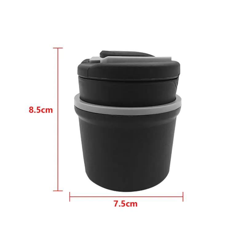 AABIF1 Car LED Ashtray Garbage Coin Storage Cup Container Cigar Ash Tray Stickers For Mercedes Benz C260 C200 C180 GLA/E/C Class E43