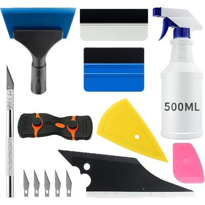 9 Pcs Vehicle Car Window Tint Application Tools Kit Glass Protective Film Talling Tool Car Window Film Squeegee Auto Vinyl Wrap Tallation Kit For