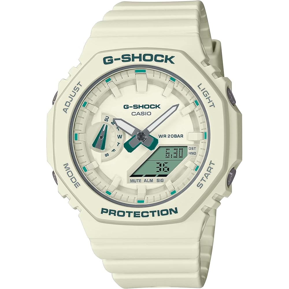 Casio G-Shock GMA-S2100GA-7A Boys Size Watch White Resin Strap Water Resistant