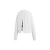 Adidas Originals Trefoil Sweater Crew Neck Pullover Letter Print Long Sleeve Sweatshirt Women Sweater White EC5777