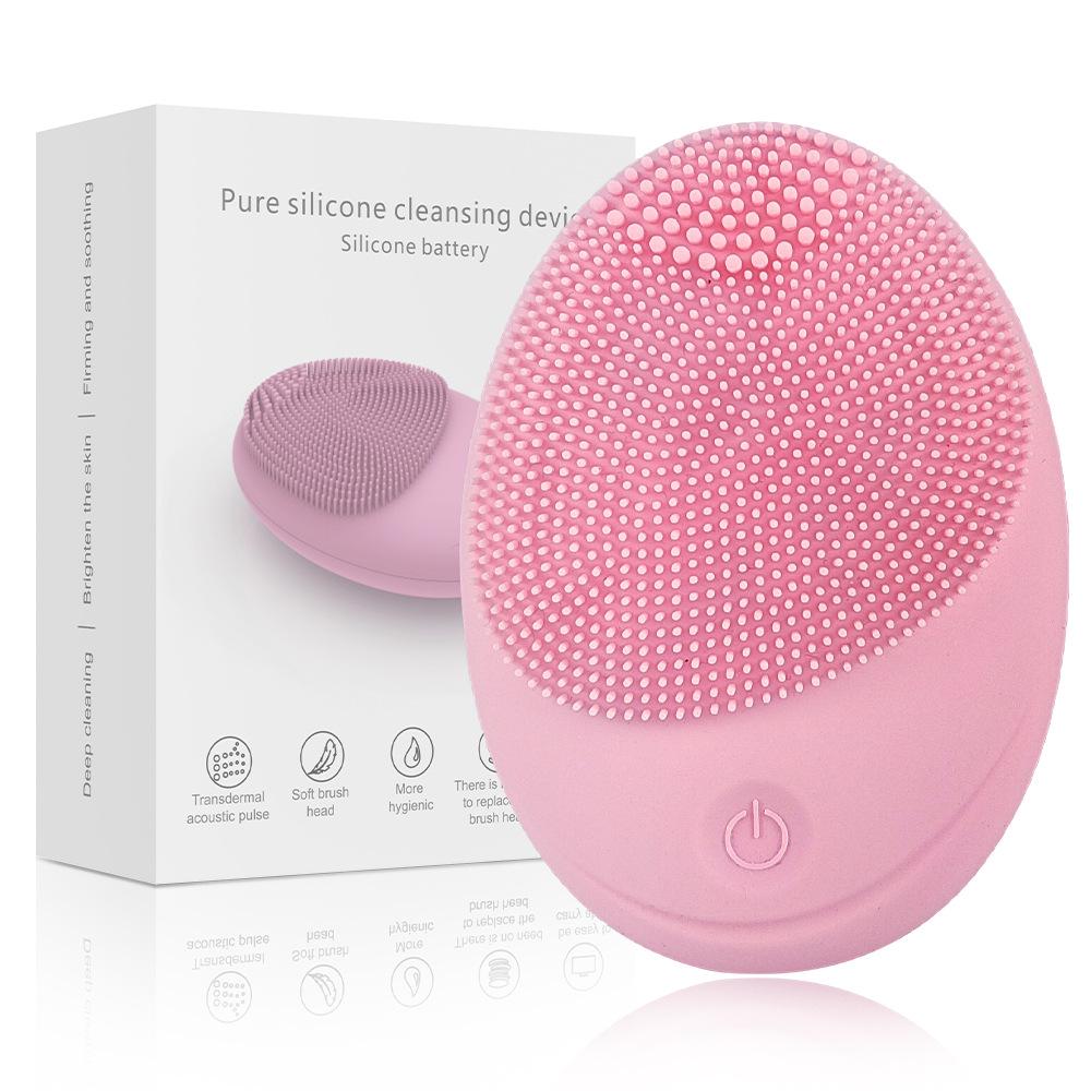 Rechargeable Silicone Sonic Facial Cleansing Brush for Men & Women