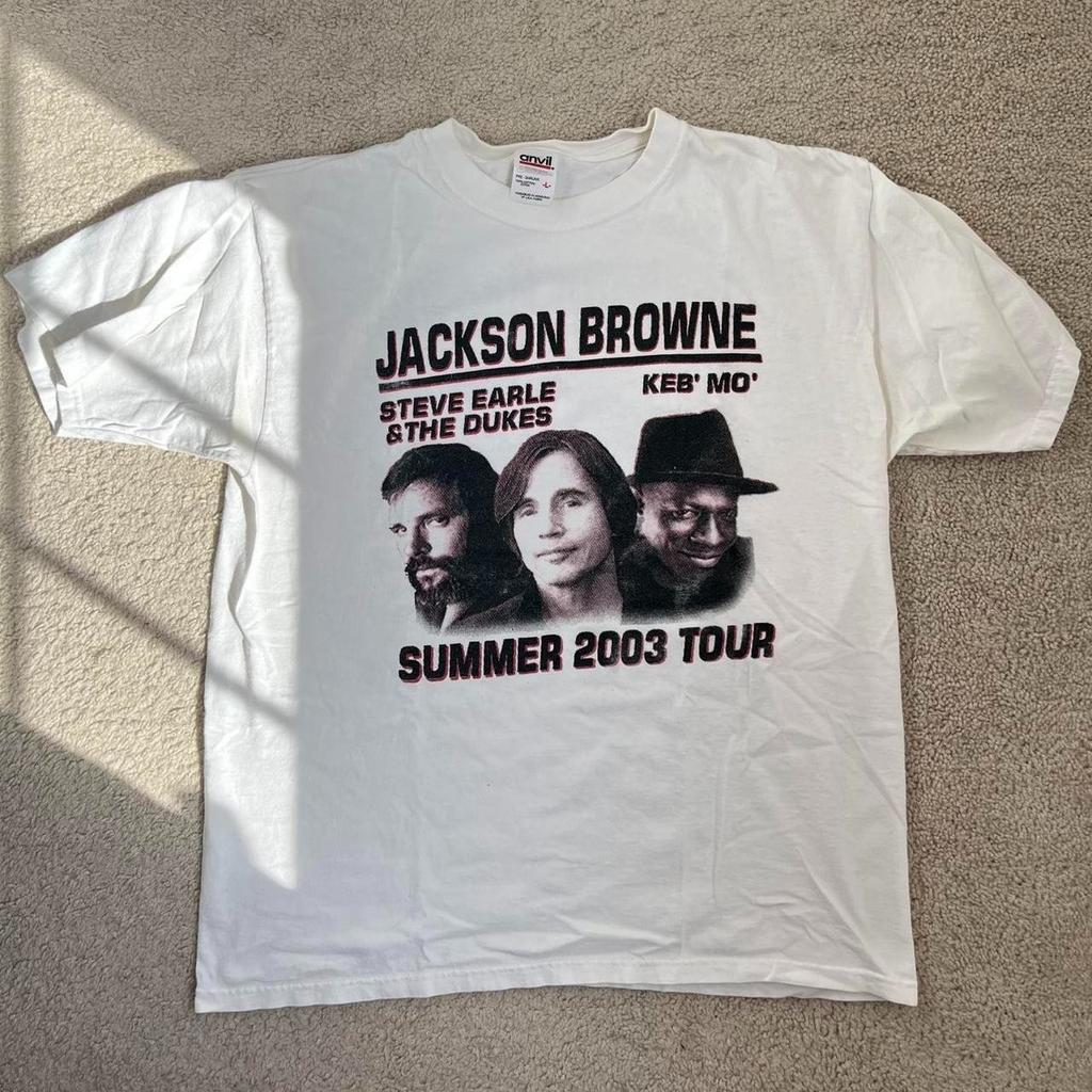 Rare 2003 Jackson Browne 1-Sided Short Sleeve Shirt Unisex Concert S-5XL B132 Unisex T-Shirt