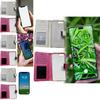 Apple Iphone 7 Plus Leather Phone Case With Carbon Fiber Material Shockproof Stand Magnetic For Business Use