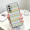 Blue Stripes Case for Samsung Galaxy A57 A06 A37 A55 A15 A05 A73 A51 A25 A16 A50 Phone Cover A53 A17 A70 A41 A52 A36