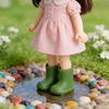 Doll Miniature Shoes Handmade Silicone Footwear Nonslip Decorative Rain Boots Toy Accessory Set