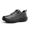 Men's button foam sole leather shoes high-end rotating button Neilio size standard fashion soft sole