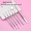 Stainless Steel 6-Piece Oral Care Set: Teeth Cleaning & Tartar Removal Tools