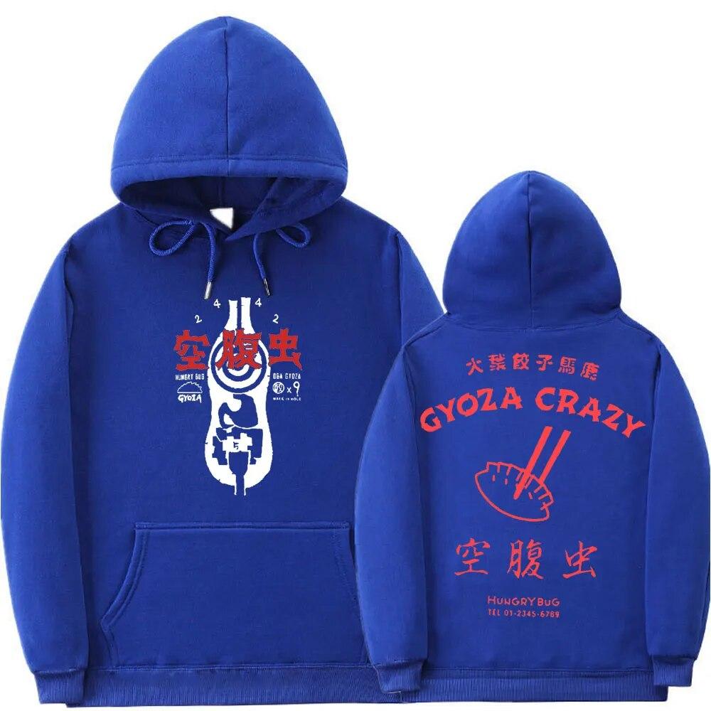Japanischer Anime Dorohedoro Gyoza Crazy Hero Kapuzenpullover mit beidseitigem Druck, Unisex, Damenmode, übergroße Kapuzenpullover, Sweatshirt im Unisexga-Stil