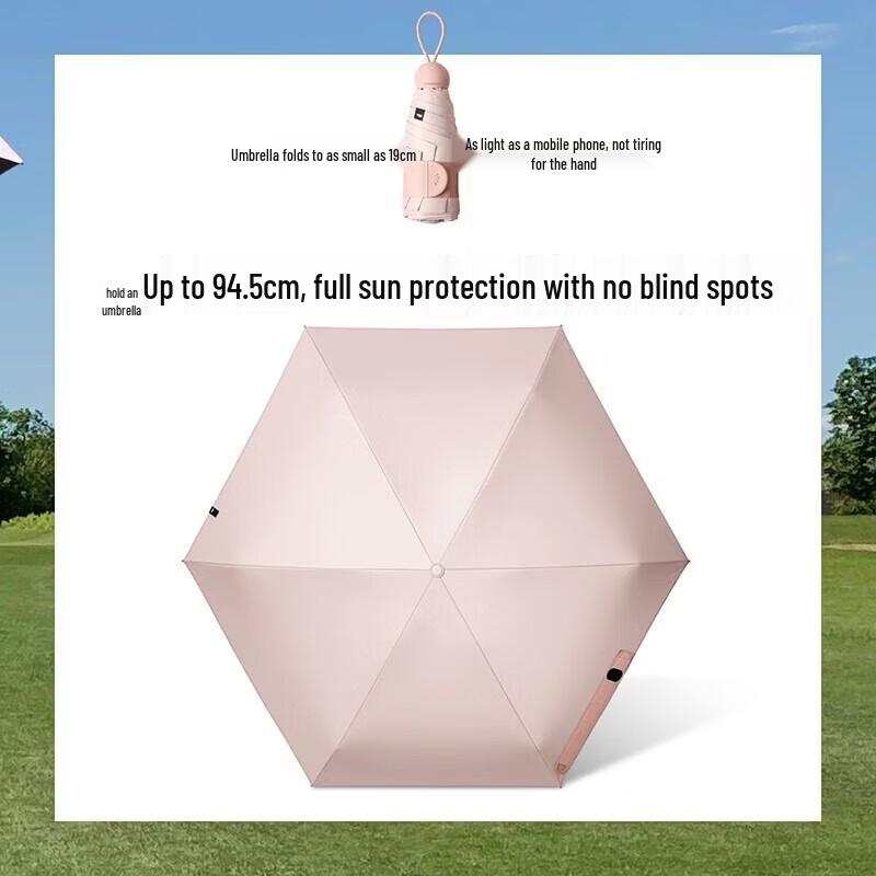Beneunder UV Protection Five-Fold Capsule Umbrella