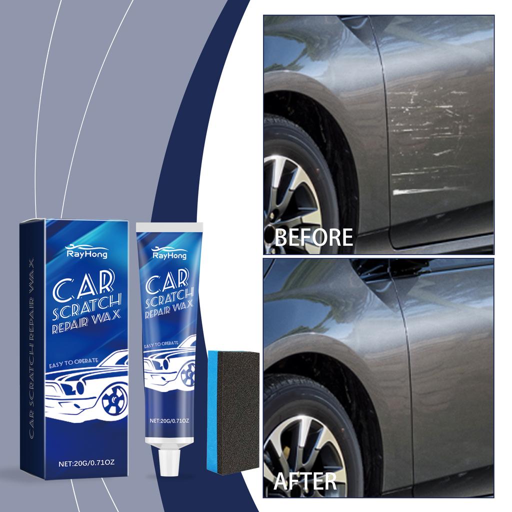 Car Scratch Remover Wax Scratch Car Polish Repair Car Wax Multi-Purpose Paint Scratch Remover Cleaning With Sponge