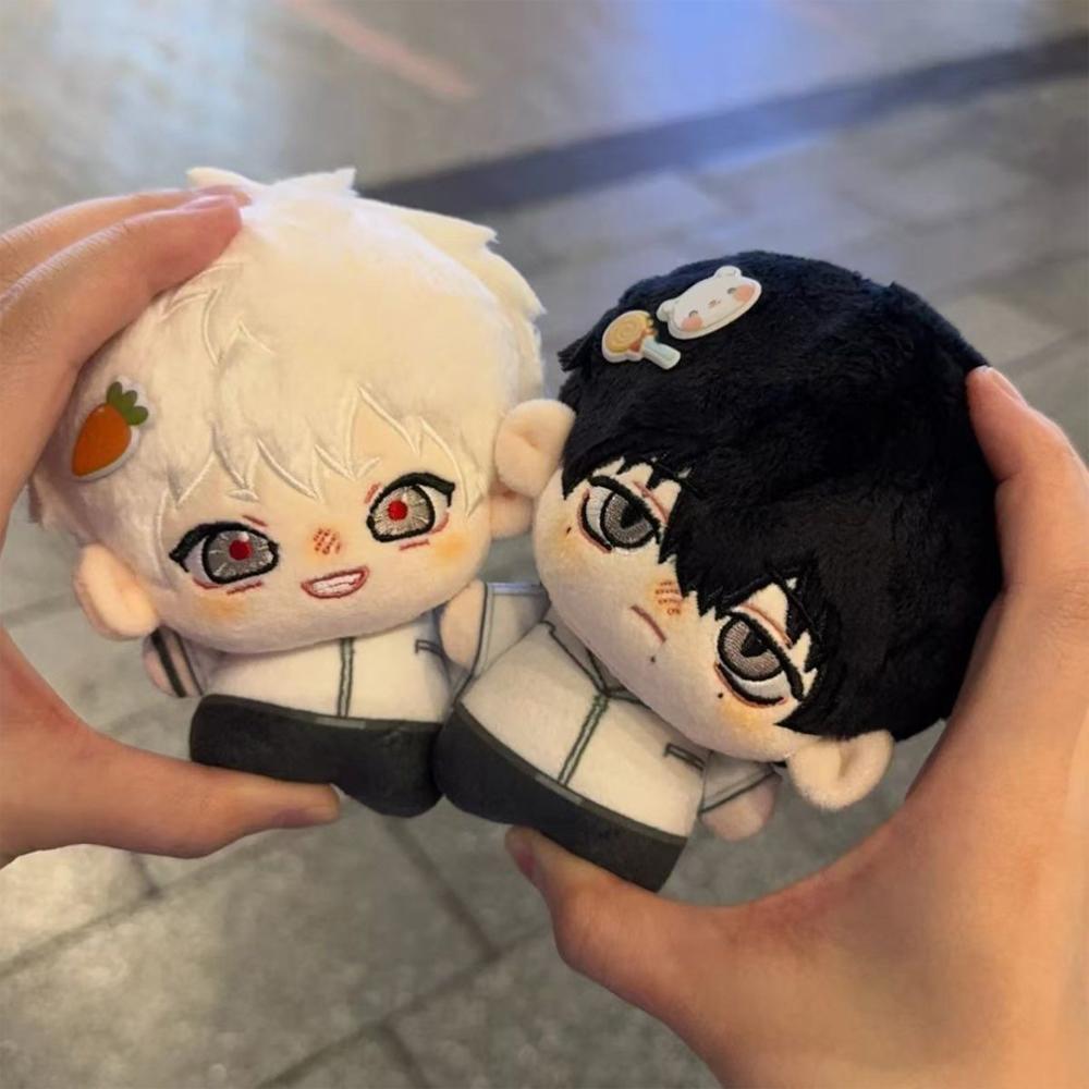 Divertente Bianco e Nero Capelli Anime L'Estate in Cui Hikaru è Morto Peluche Portachiavi Ciondolo Personaggi Animazione Borsa Chiavi Catena Bambola