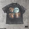 Three Squirrels Moon Comfort Colors® 90s Vintage Style Tshirt, Retro Funny Squirrel Graphic Tee, Meme Squirrel Lovers Shirt, Quirky Wildlife