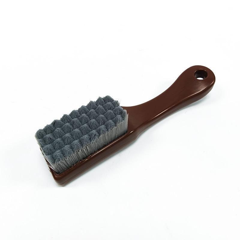 Natural Walnut Wood Brush with Pig Bristles for Cleaning Hard To Reach Areas and Detailing