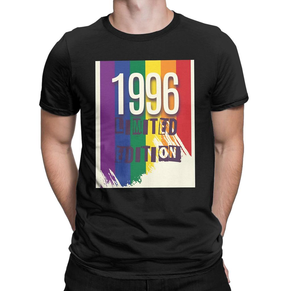 Vintage 1996 Edition Pride Graphic Funny 100% Cotton T-Shirt Tops Tees For Men