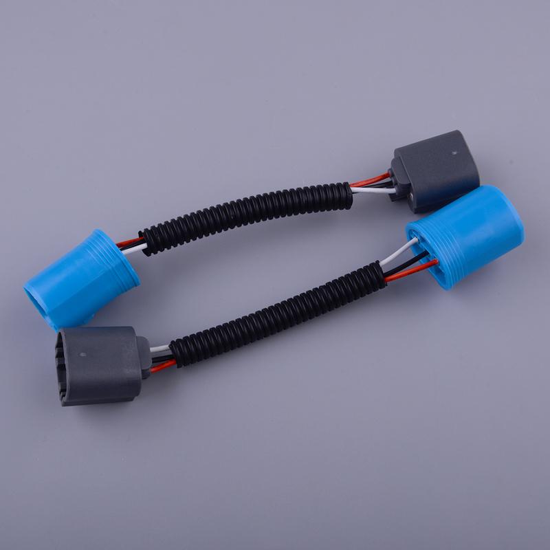 2Pcs 9004 9007 to 9008 H13 Conversion Pigtail Wiring Harness Adapter Socket Converter Fit for Ford F250 F350 Dodge Ram Pickups