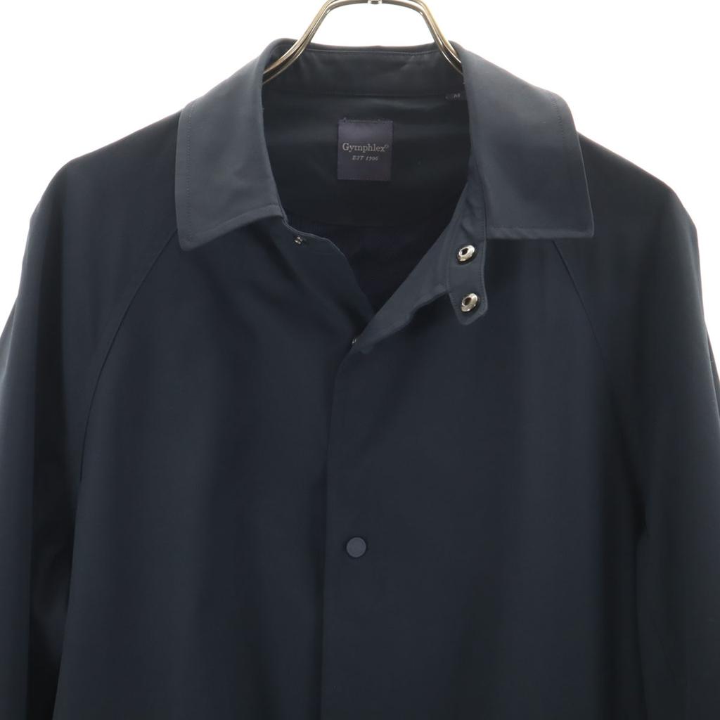 GYMPHLEX Stainless collar coat M Navy Mesh lining Men's Used