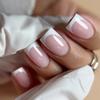 Classic French White Edge Manicure Short European Square Wearing Nail Naked Powder Wearing Nail Piece Finished Nails