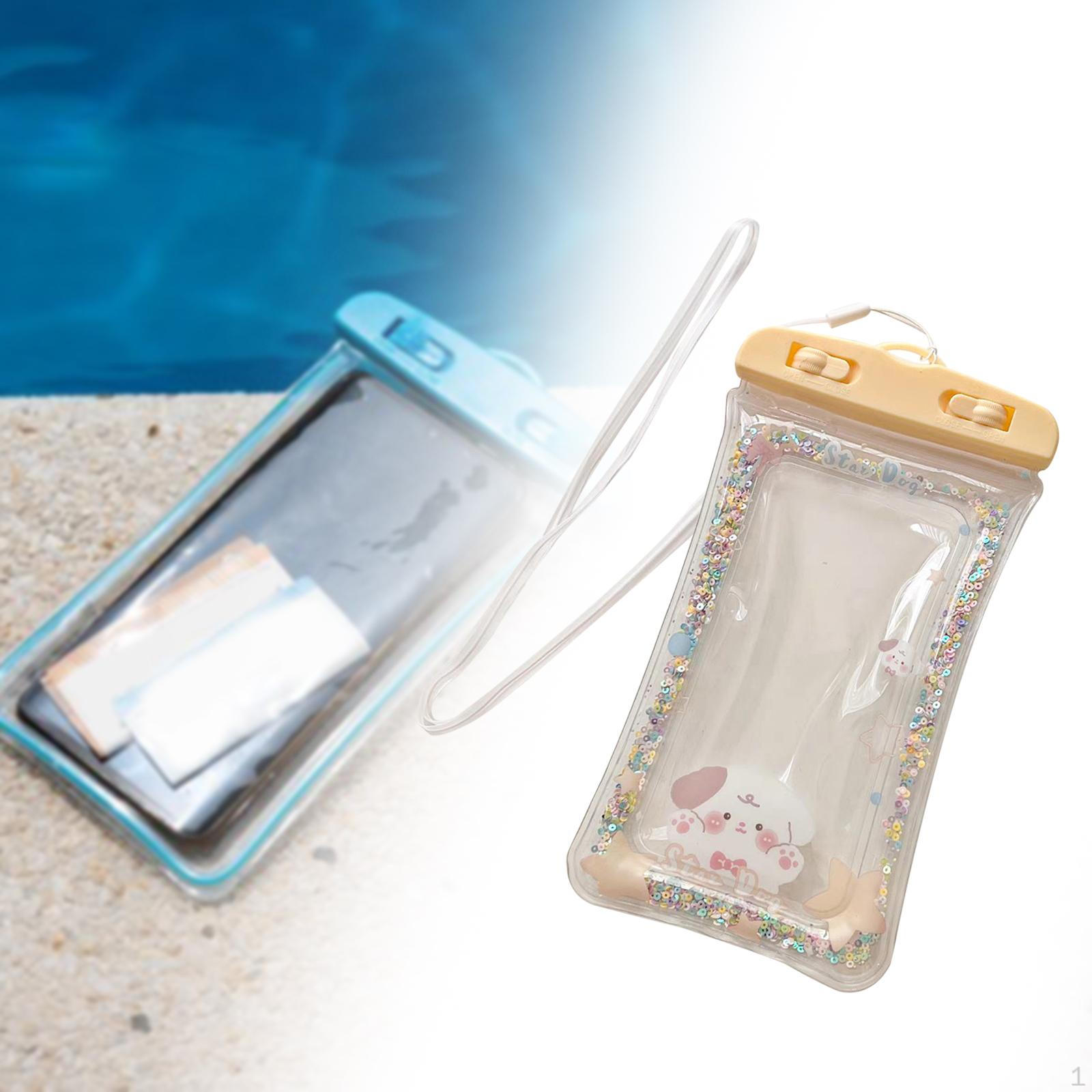 

Водонепроницаемый чехол для телефона с экраном до 6,5 дюймов для сухого подводного плавания жёлтый