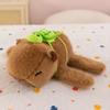 Capybara Plush Toy with Turtle Backpack & Slap Bracelet Accessory - Soft Stuffed Animal Doll, Cute Capybara Stuffed Animal Gift