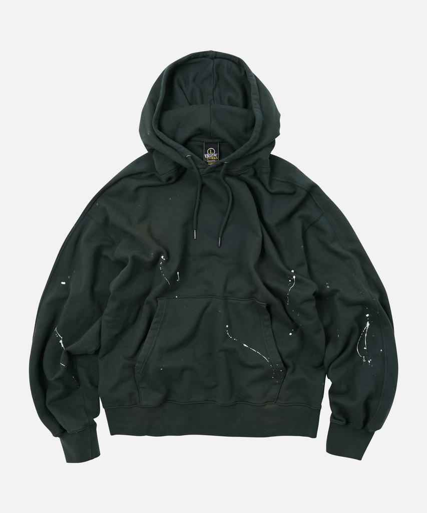 Splash Painting Hoody _ Dark Green