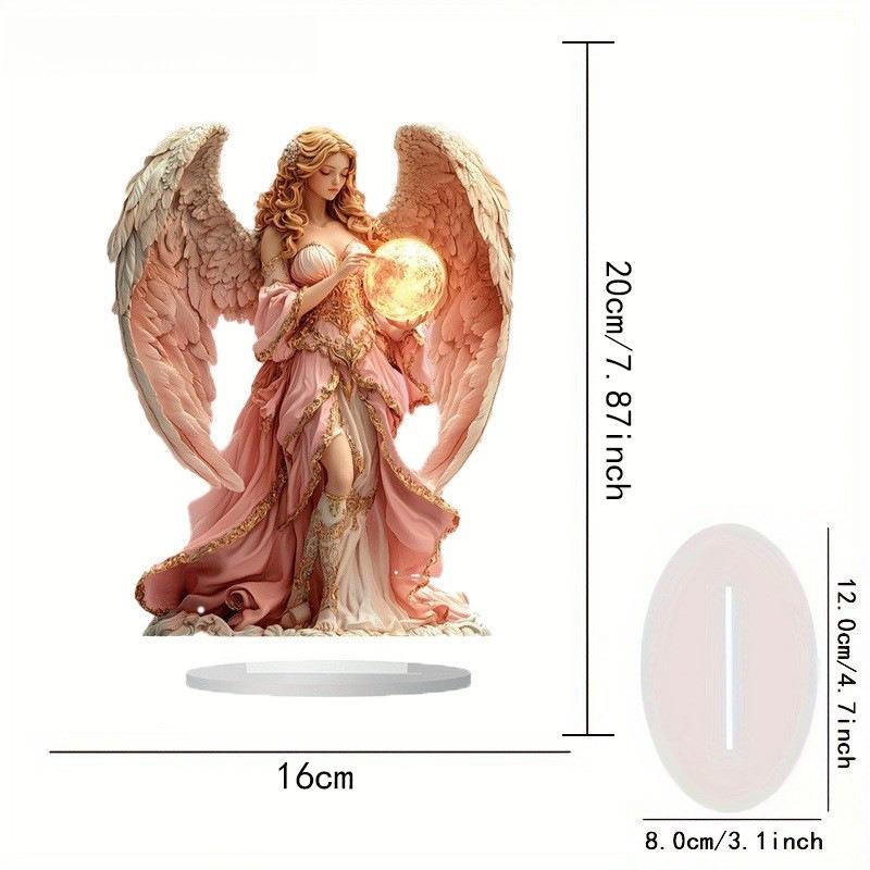 

Angel/ Fairy Desk Decor Acrylic - 2D Flat Acrylic Desktop Ornament, Wall Decor Art, Four Seasons Decoration, Novelty Home Decor, Perfect Durable 16*20cm