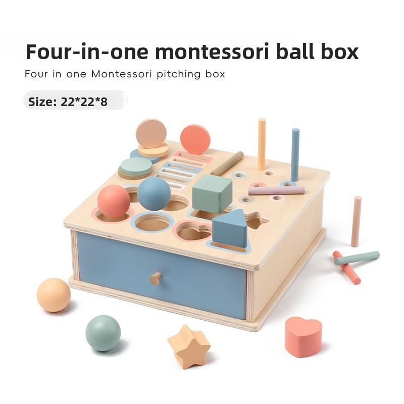 Sorting Box Wooden Educational Toy For Baby Color Shape Recognition