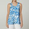 Women's Casual Fashion V-Neck Sleeveless Pullover Top Printed Vest T-Shirt