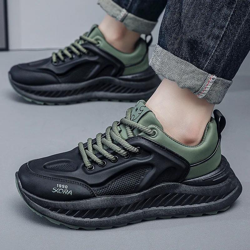 Men's Sneakers Casual Sports Shoes Men Autumn Fashion Lightweight Breathable Shoes Men Thick Sole Running Shoe Zapatillas Mujer