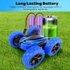 Remote Control Car, 4WD RC Cars with Double Sided 360 Degrees Tumbling and Rotating, 2.4GHZ RC Stunt Car with LED