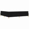 Bed Frame with Mattress Black 200 x 200 cm Fabric