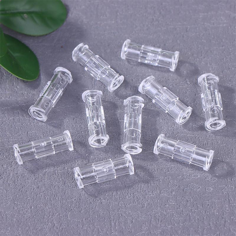 10Pcs Leak Proof Double Helix Medical Sterile Luer Lock Adapter Transparent Plastic Syringe Connector For Veterinary Medical